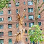 Eagle and squirrel Statue