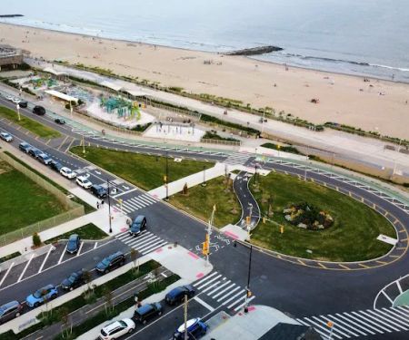 Shorefront Bike Crossing & Garden