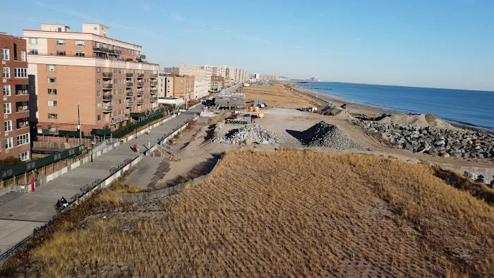 End of Ocean Promenade Belle Harbor Boardwalk Picture 1