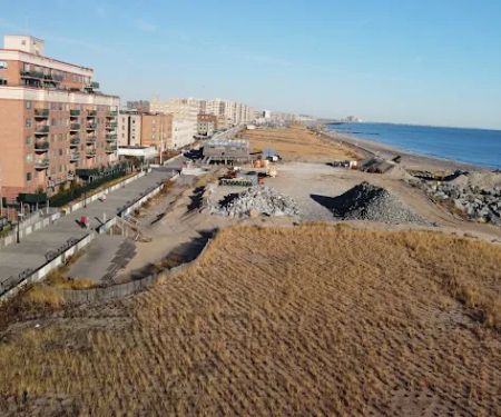 End of Ocean Promenade Belle Harbor Boardwalk