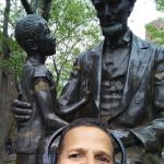 Lincoln with Child Statue