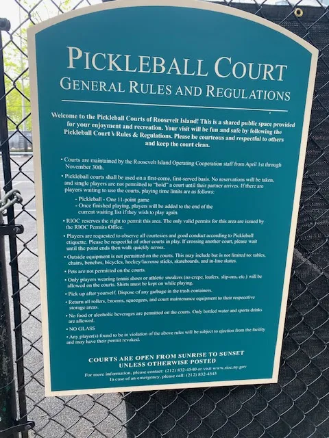 Roosevelt Island Pickleball Courts Picture 3
