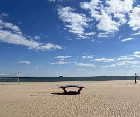 Ping Pong Table at the Beach