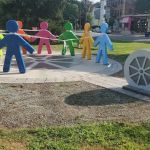 Millburn Township's - All Together Now (a sculpture by Cooper Art Works LLC)